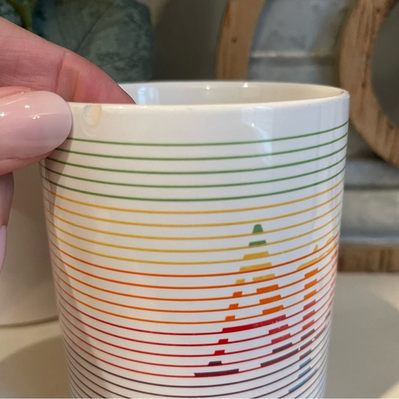 Vintage Apple Macintosh Computers MAC Ceramic Coffee Mug Rainbow USA 1980 RARE - Picture 5 of 9